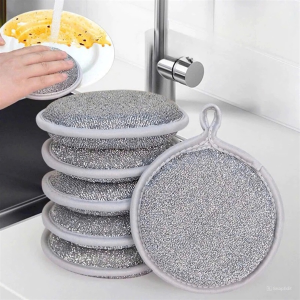 SET 5 MIẾNG BỌT BIỂN 2 MẶT TRÒN RỬA CHÉN