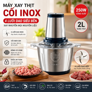 MÁY XAY THỊT CỐI INOX 4 LƯỠI (T20)