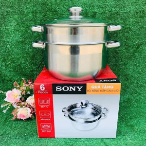 BỘ NỒI XỬNG HẤP SONY 26CM CAO CẤP