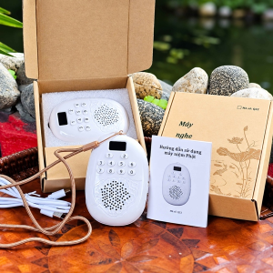 MÁY NIỆM PHẬT MINI 68 BÀI HÌNH LÁ BỒ ĐỀ (T100)