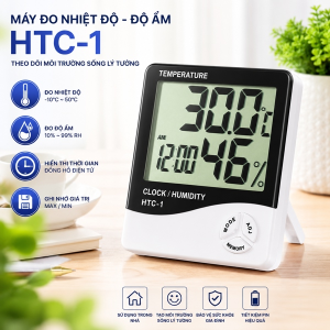 MÁY ĐO NHIỆT ĐỘ ĐỘ ẨM KHÔNG KHÍ TRONG PHÒNG HTC-1