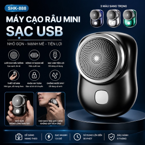 MÁY CẠO RÂU MINI SẠC USB SHK- 888 (T300)
