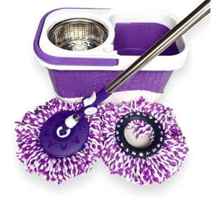 BỘ CÂY LAU NHÀ XOAY 360 ĐỘ LỒNG INOX COCO