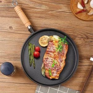 CHẢO GANG ĐÚC ĐÁY BẰNG 20CM (T30)