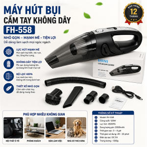 MÁY HÚT BỤI CẦM TAY KHÔNG DÂY FH- 558 (T24)