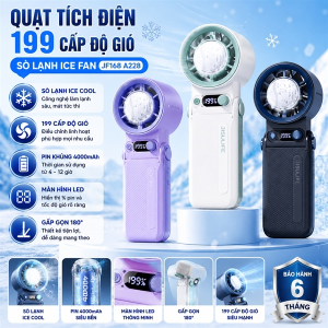 QUẠT TÍCH ĐIỆN 199 CẤP ĐỘ GIÓ SÒ LẠNH ICE FAN JF168 A228 (T60)