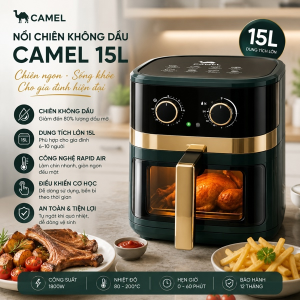 NỒI CHIÊN KHÔNG DẦU CAMEL 15L (T1)