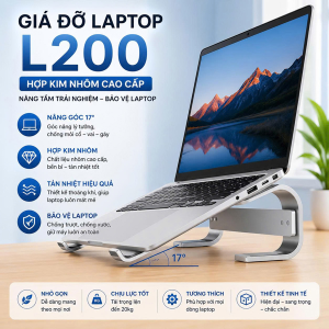 GIÁ ĐỠ LAPTOP L200 CAO CẤP (T100)