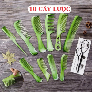SET 10 LƯỢC CHẢI TÓC RĂNG THƯA (T300)