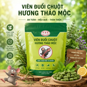 VIÊN ĐUỔI CHUỘT HƯƠNG THẢO MỘC (T100)