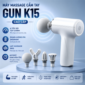 MÁY MASSAGE CẦM TAY GUN K15 CAO CẤP (T30)