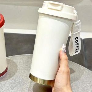 LY GIỮ NHIỆT CÓ DÂY ĐEO 500ML LOẠI TRƠN (T50)