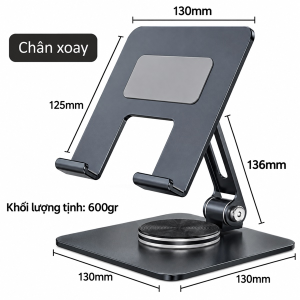 GIÁ ĐỠ ĐIỆN THOẠI, IPAD CHÂN XOAY MT134 CAO CẤP (T25)