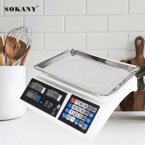 CÂN ĐIỆN TỬ TÍNH TIỀN 40KG ĐỂ BÀN SOKANY SKN-14897