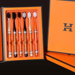 SET 6 BÀN CHẢI LUXURY MÀU CAM SANG TRỌNG