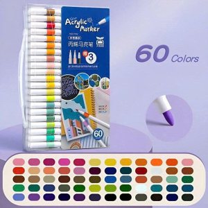 HỘP MÀU ACRYLIC 60 MÀU NO-8812 (T48)