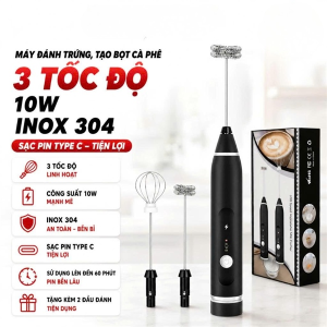 MÁY TẠO BỌT CAFE KIÊM ĐÁNH TRỨNG 3 TỐC ĐỘ (T100)