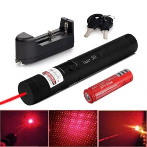 ĐÈN PIN LASER 303 TIA ĐỎ FULL BOX (T100)
