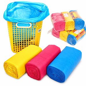 SET 3 CUỘN TÚI RÁC MÀU 1KG SIÊU DAI (BAO 25 SET)